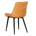 thumbnail image 4 of Linon Marcum Dining Chairs, Set of 2, Brown Faux Leather, 4 of 8