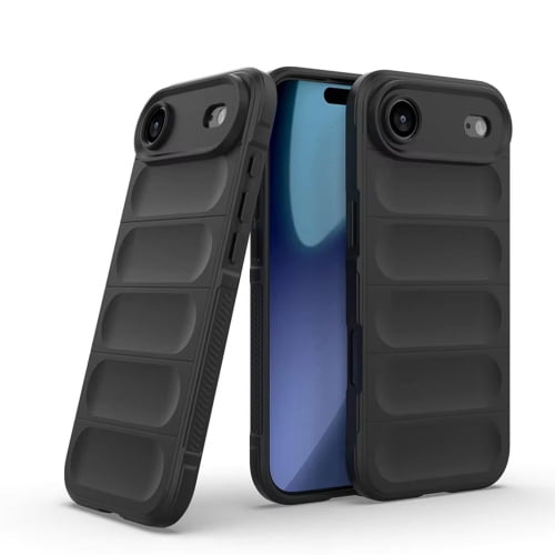 Silicone Case for iPhone 17 Air, Slim Fit Military Grade Drop Protection, Anti-Scratch Shockproof Protective Phone Cover iPhone 17 Air- Black