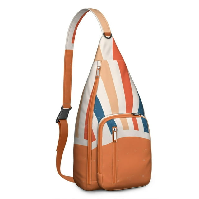 Sac à Dos Sling Rétro Hippie Chic - Sac d'Épaule Bohème Coloré pour Femmes, Sac de Voyage Léger