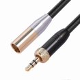 thumbnail image 1 of 3-Pin Mini XLR Male to 3.5mm TRS o Cable, Professional 1/8" Plug Adapter Cord for Microphones and Devices, 1 of 4