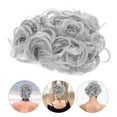 thumbnail image 2 of GOOHOCHY Moño falso, moño rizado, peine, pinza, cola de caballo, moño, extensión de cabello, 2 of 8