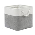thumbnail image 4 of 12 x 12 Inch Storage Cube Linen-Cotton Storage Bins for Shelves Fabric Collapsible Storage Bins with Handles Foldable Storage Basket for Organizing Clothes Toys Books Brown, 4 of 6