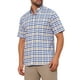 thumbnail image 4 of CAMISAS CHIC para Hombres con Cuello Punto, Manga Corta, a Cuadros, Botón, Camisa de Negocios, L Azul Amarillo, 4 of 6