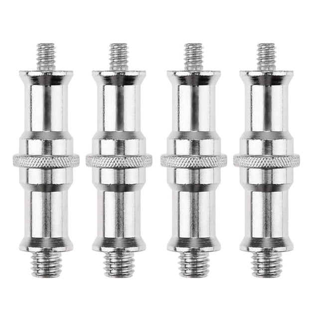 4x Convertidor de Metal Estándar de 1//8 Pulgadas Adaptador de Tornillo Espiga para Soporte de Luz, Zapata Caliente / Adaptador de Macarena Adaptador de tornillo