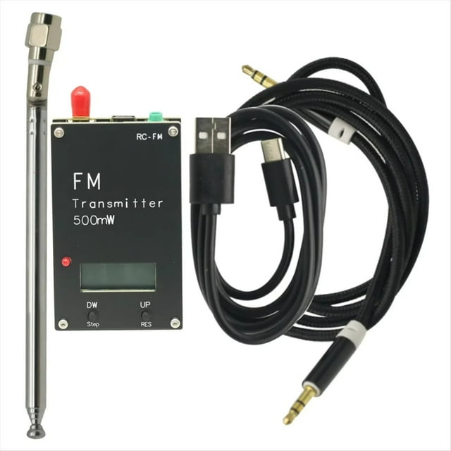 Transmisor FM Estéreo Digital de 2000 M y 500 MW con Pantalla LCD y Frecuencia Ajustable para Módulo de Radio FM.