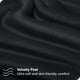 thumbnail image 2 of Juego de Sábanas de Felpa de Microfibra Ultra Suave Bare Home Color Negro Tamaño Queen, 2 of 7