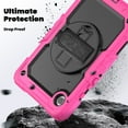 thumbnail image 6 of Decase for Samsung Galaxy Tab A9 Plus 11" 2023,Tri-Layer Hybrid Rugged Shell w/ Screen Protector & Crossbody Strap Kickstand Shockproof Full Cover for Galaxy Tab A9 + SM-X210/X216/X218,Rose, 6 of 8