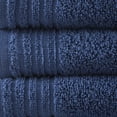 thumbnail image 3 of 510 Design Big Bundle 100% Cotton Quick Dry 12-Piece Bath Towel Set, 28x52"/16x26"/12x12", Indigo, 3 of 7