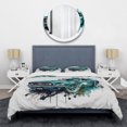 thumbnail image 3 of Designart "Speed Unleashed Vintage Classics II" Cars Luxury Bedding Covert Set - Traditional Green Performing Arts Bed Set With 1 Sham, 3 of 6
