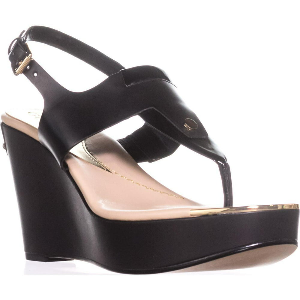 GUESS - Womens Guess Magli2 Platform Wedge Sandals, Black - Walmart.com ...
