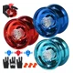 thumbnail image 1 of 3pzs Yoyo Profesional De Aleación Regalo Para Niños +guantes, 1 of 8
