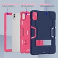 thumbnail image 2 of SaniMore Hybird Case for Lenovo Tab M10 5G 2023, Rugged Heavy Duty Protective Case Hidden Kickstand Dual Angle Stand Shockproof Anti-drop for Lenovo Tab M10 5G, Navy+Rose, 2 of 9