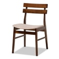 thumbnail image 3 of Baxton Studio Eleri 5 Piece Adult Mid-Century Polyester Dining Table with Chair Light Beige, 3 of 8