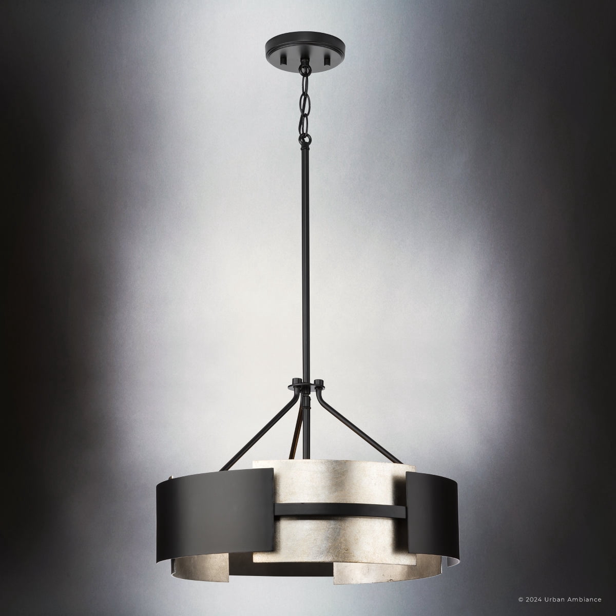 Luxury Cosmopolitan Ceiling Light, Matte Black, UHP4701