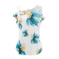 thumbnail image 5 of Tops Para Mujer Elegante Blusa Casual Moda Causal Sólido Estampado Encaje Vendaje Camiseta Sin Mangas Odeerbi ODB160910, 5 of 5