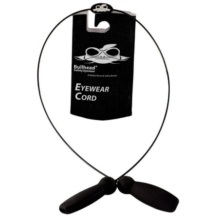 Bullhead Live Center - BHR3 Retainer Cord, Stainless Steel, One Size, Black, Retainer Cord By Bullhead Safety Eyewear