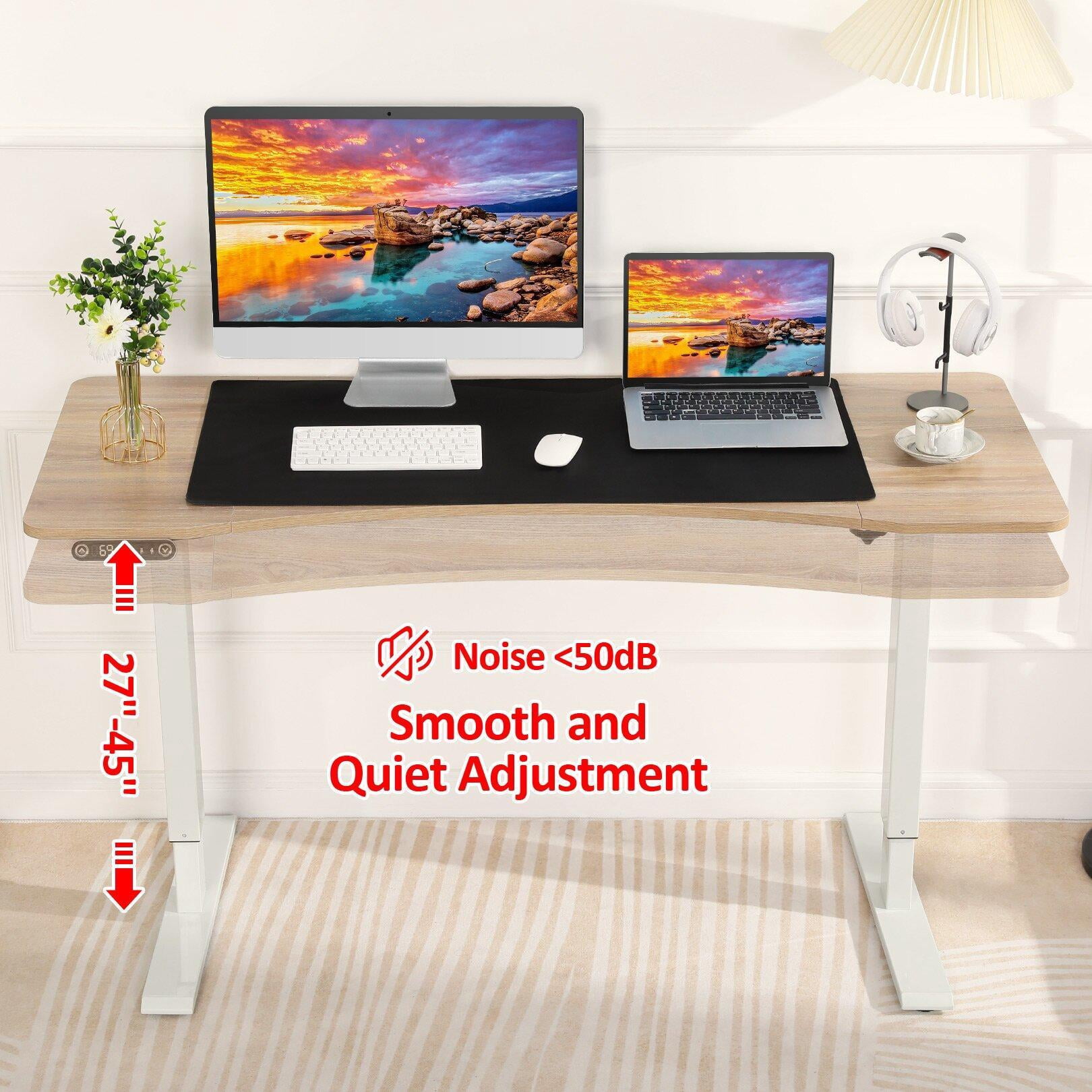 Adjustable Rising Desk Buy Farexon 55 x 24 Electric Height Adjustable Standing Desk, Sit-Stand ...