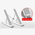 thumbnail image 1 of Portable Adjustable Folding Laptop Stand Aluminum Alloy Laptop Desk Computer Table Stand Silver, 1 of 5