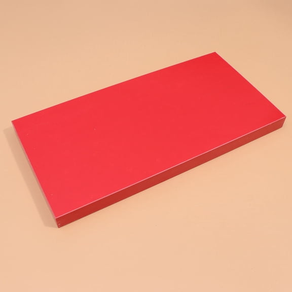 FRCOLOR Red Wall Mounted Bookshelf Storage Rack Single Layer Shelf for Home Office Organization