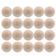 thumbnail image 1 of 20 Pcs 35MM Large Lotus Wood Round No Hole Mini Ball Solid Beads DIY Painting Carving Craft Accessories (Wood Color), 1 of 4