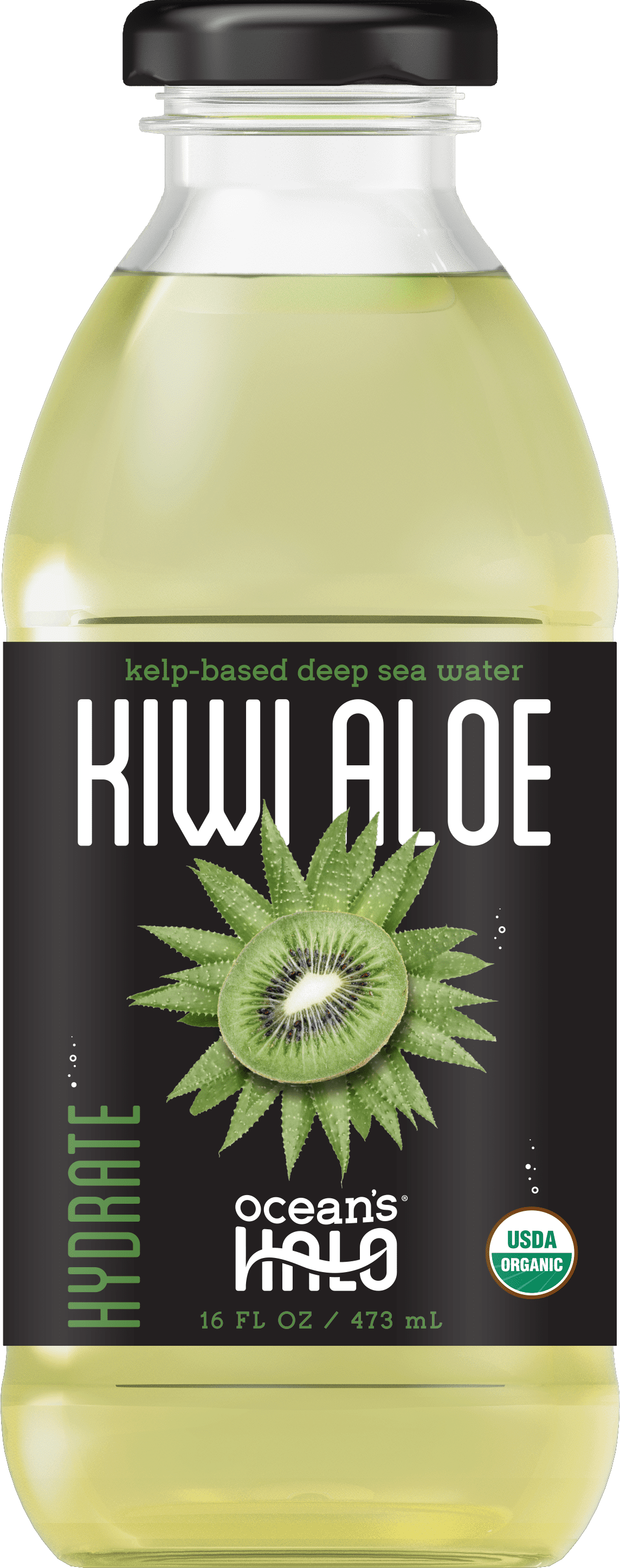 Ocean's Halo, Organic Deep Sea Water, Kiwi Aloe, 16 oz