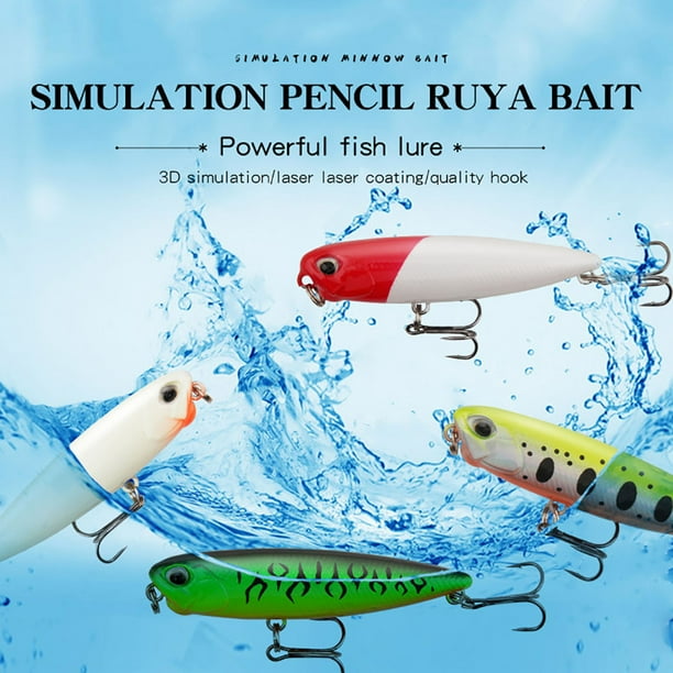 Ronshin 6.5cm/5.5g Topwater Pencil Dog Walker Fishing Lures With Hooks Long Casting Artificial Hard Bait For Freshwater Saltwater Other