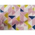thumbnail image 4 of oneOone Cotton Cambric Fabric Parallelogram & Triangle Geometric Printed Craft Fabric BTY 56 Inch Wide, 4 of 4