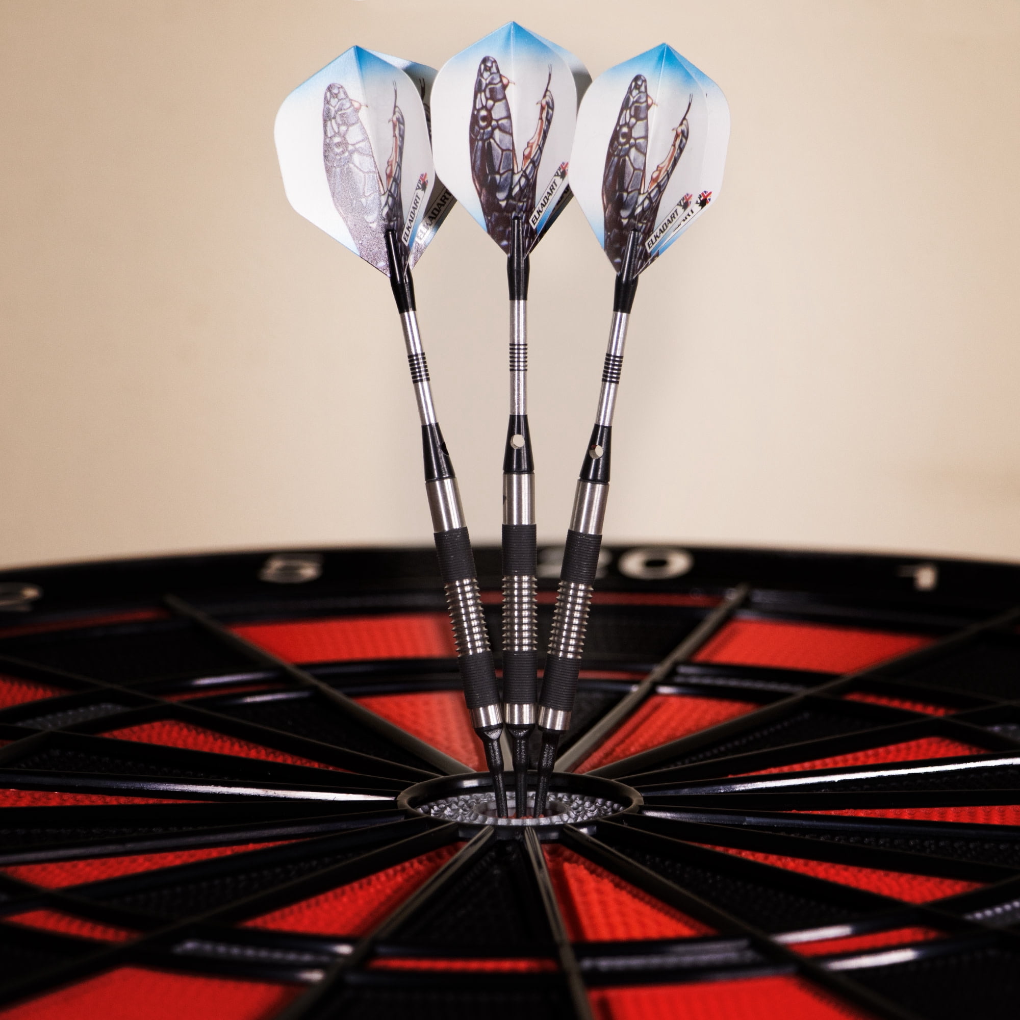 Elkadart Black Mamba Tungsten Soft Tip Darts Thin Barrel 18 Grams
