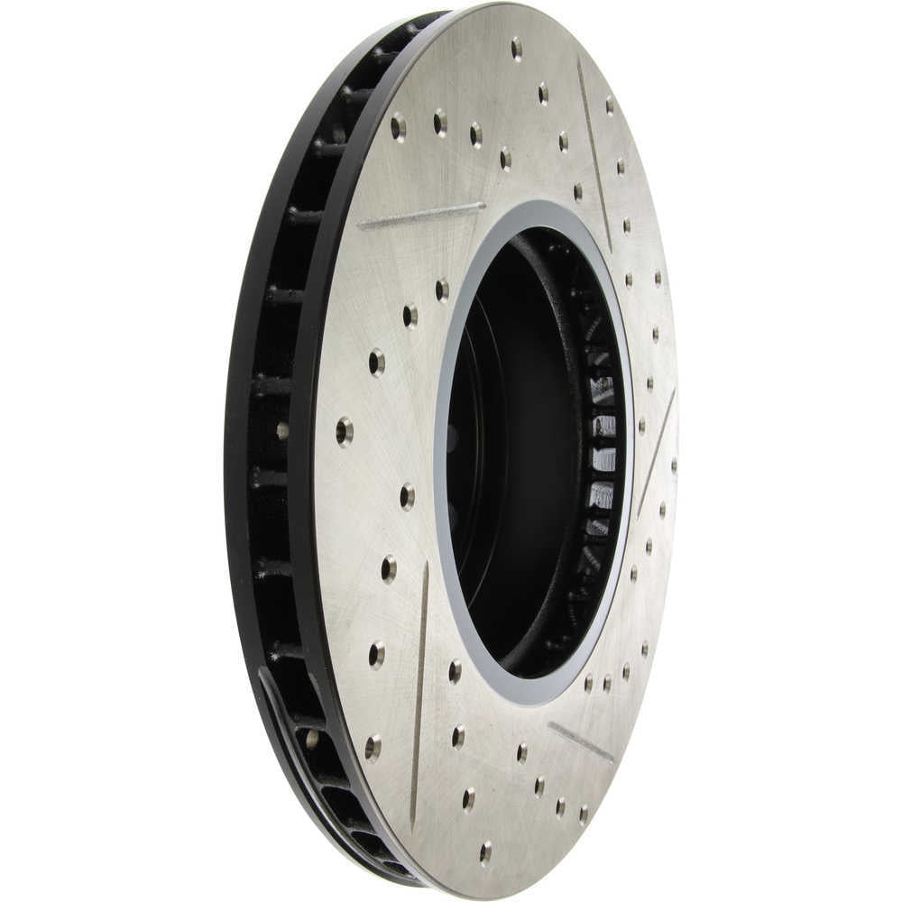 StopTech 04-07 BMW 525/530 Series / 08-09 528/535 Series Front Right Slotted & Drilled Rotor