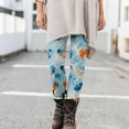 thumbnail image 5 of Visit the JURANMO Store Women Fashion Leggings Heart Print Valentine's Day Holiday Tight Pants Cute Casual Valentines Legging Light Blue M, 5 of 10