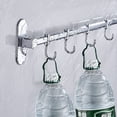 thumbnail image 3 of Estante para ollas de pared para colgar en la pared, estante industrial para ollas y caños, estante de acero inoxidable multifunción para utensilios de cocina, barra de cocina industrial (40 cm), 3 of 5