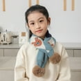thumbnail image 4 of Women's Neckerchief Children Cartoon Snowman Santa Shawl Wrap Scarf Cartoon Pendant Bib Warm Scarf Thermal Scarf, Women's Accessories Neckerchief, 4 of 4