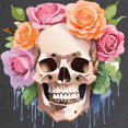 thumbnail image 3 of CafePress - Watercolor Skull & Roses Men's Eco Sport T Shirt - Men's Dark Eco Sport T-Shirt, 3 of 5
