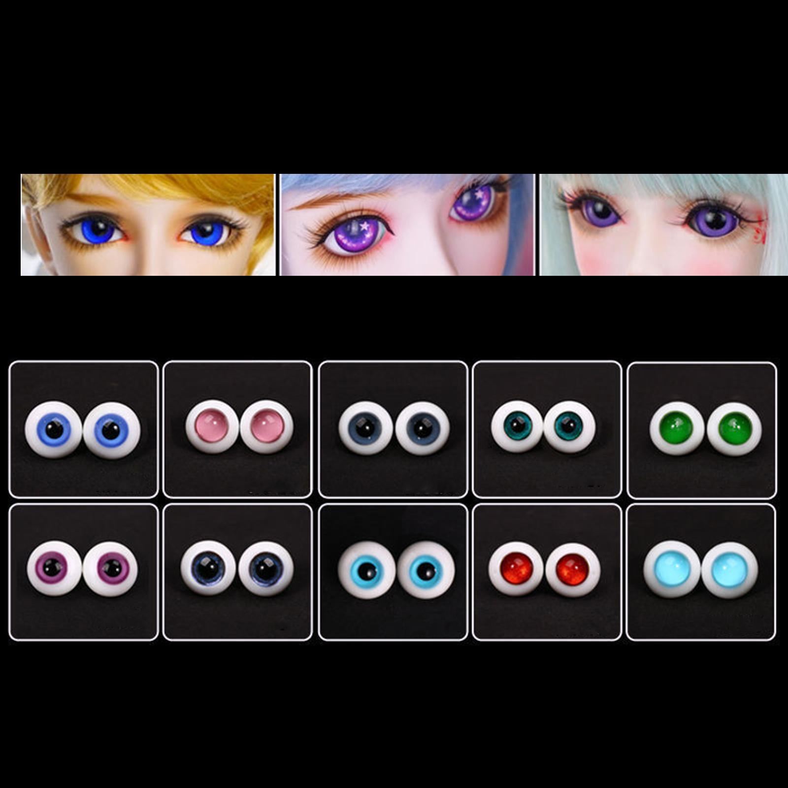 2x Realistic Doll Eyes, Wiggle Eyes (6 Mm) Accessories, Movable, Art  Eyeball for Doll Making Supplies DIY Stuffed Animals Sculpture , Pink Pink