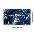 thumbnail image 2 of Decorative Design Happy Birthday Banner Balloon Decoration Birthday Party Cake Decoration Celebration Banner for Kids Party Indoor Decoration Photo Shoot, 2 of 7
