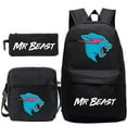 thumbnail image 3 of Mr Beast Cat Backpack Laptop Knapsack Boy Girl Teens Rucksack Kids Mr Beast Backpack Shoulder Bags 3pcs/set, 3 of 3
