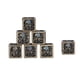 thumbnail image 4 of Dados de metal para juegos de mesa, 7 piezas de dados huecos tallados con pulpo hueco, dados de metal construidos para precisión, 4 of 8