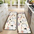 thumbnail image 4 of Kitchen Rugs Sets Of 2,Halloween Cute Ghosts with Boo Anti Fatigue Kitchen Mat Rugs Non Slip Washable,Decorative Kitchen Floor Mats for Kitchen,Sink,Laundry,17"x47"+17"x47", 4 of 5