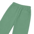 thumbnail image 5 of yoeyez Cotton Linen Pants for Women Loose Straight Leg Slacks Drawstring Elastic Waist Pant Summer Solid Color Beach Pants with Pockets Mint Green,XXL, 5 of 7