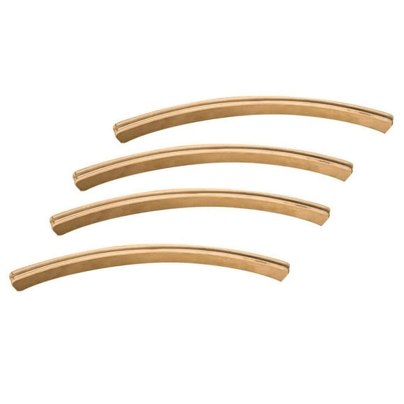 Wooden Playing Cards Holder Arc Playing Cards Holder Curved Games Card Holder for Cards Games 4PCS/Set