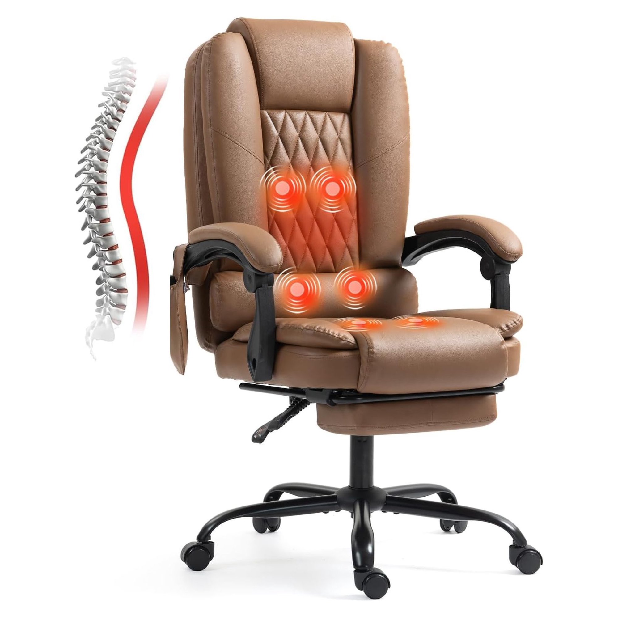 6-point heated massage office chair product