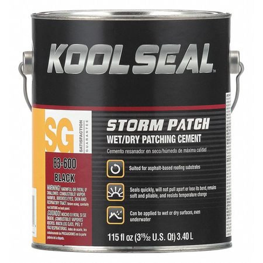 KOOL SEAL KS008330016 Roof Repair, 1 gal, Can, Black