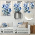 thumbnail image 4 of Designart "Dreamer with Violets I" Floral Metal Wall Art Prints, 4 of 5