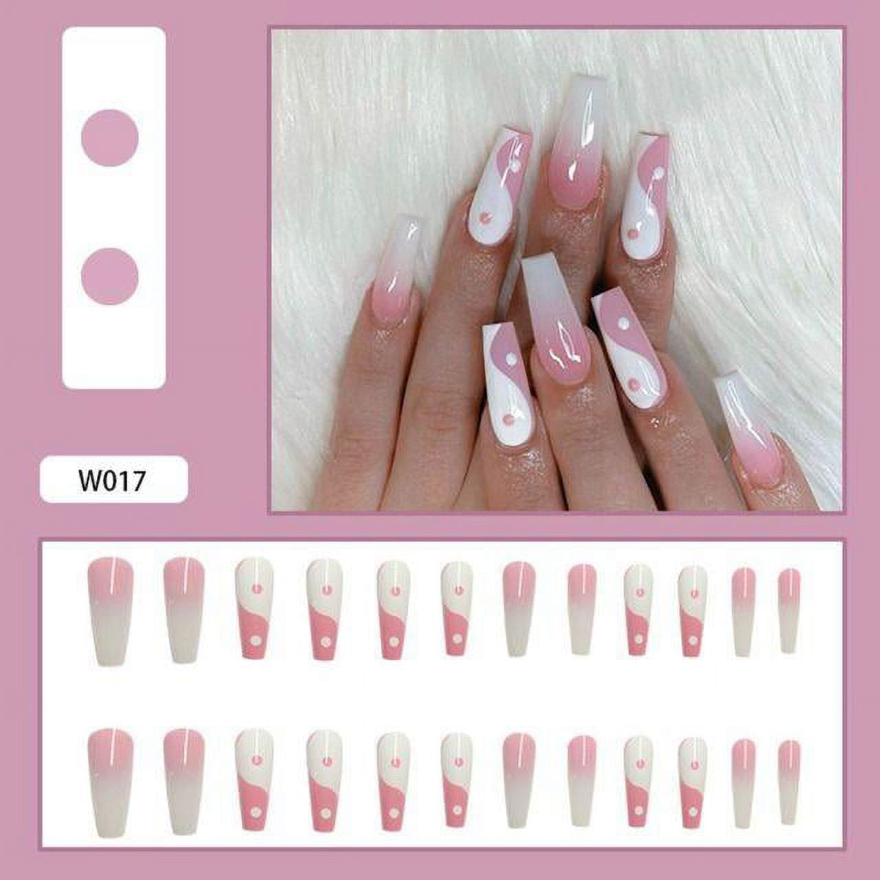 Ballerina Long Coffin Fake Nails