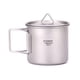 thumbnail image 1 of Copa de titanio Irfora Taza de titanio ultraligera para exteriores, portátil, para acampar, picnic, taza de agua con asa plegable, 300 ml / 350 ml / 420 ml / 450 ml / 550 ml / 650 ml / 750 ml, 1 of 7
