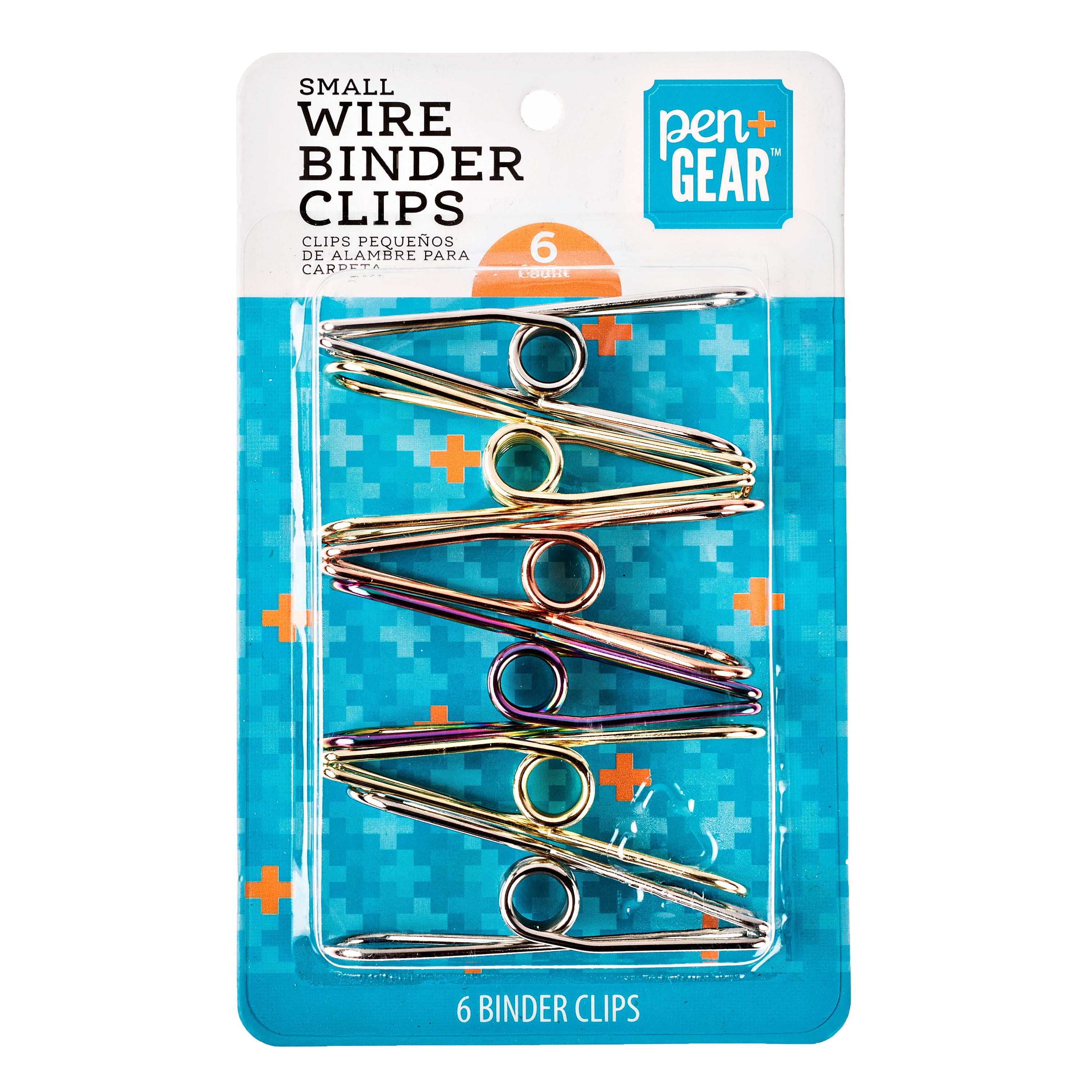 Pen + Gear Small Metal Wire Multi-Purpose Clips , Assorted Color, 6 Count