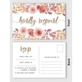 thumbnail image 3 of Inkdotpot RSVP Postcards (Set Of 50) 4"X6" Blank With Mailing Side,RSVP Reply Response Cards For Wedding Floral Print Return Cards, 3 of 5