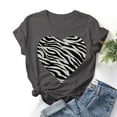 thumbnail image 1 of Meichang T-Shirts Graphiques pour Femmes Valentines Day T-Shirts Amusants Imprimés Valentines Day T-Shirts de Vacances Valentines Day Hauts Manches Courtes Col Rond Blouses, 1 of 3