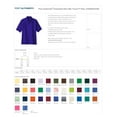 thumbnail image 2 of Port Authority K500ES Men Silk Touch Polo Shirt - Strong Blue - 8X-Large, 2 of 2