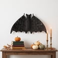thumbnail image 4 of Woven Halloween Decorations – Halloween Rattan Bat, Black Hanging Bat Halloween Decoration, Halloween Woven Bat Decor, Rustic Woven Wicker Bat for Haunted House Party Home Garden Patio Wall Decor, 4 of 6